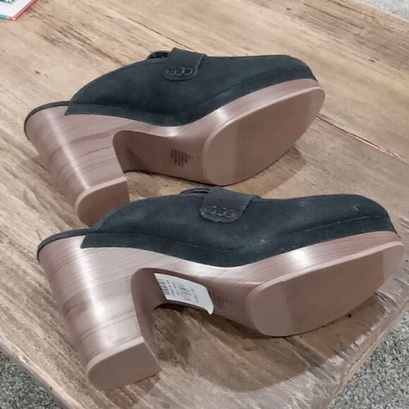 Splendid "Vina" black suede 4 1/2" platform clog size 11 M NWT - Picture 8 of 8